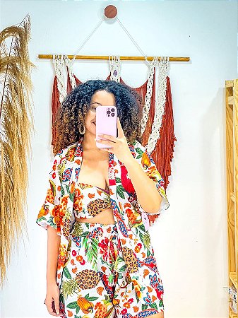 CONJUNTO KIMONO -  COLEÇÃO - ALTO VERÃO-COLORIDO