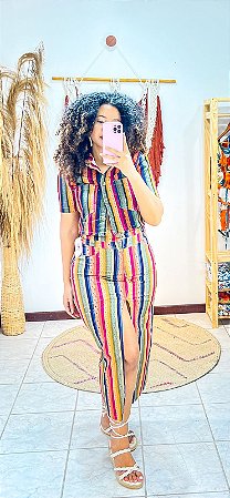 SAIA FENDA-  COLEÇÃO - TROPICAL VIBRANTE-COLORIDO