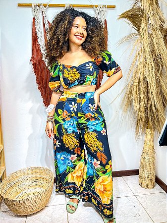 CROPPED DUDA -  COLEÇÃO - VERÃO -PRETO
