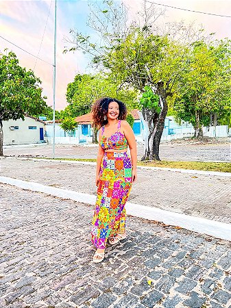 CONJUNTO LAURA - ITÁLIA - ROSA  -FLUITY POLIAMIDA