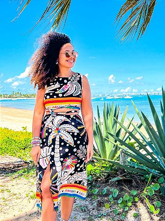 VESTIDO VENEZA  - RESORT-VISCOSE PRÉ LAVADO