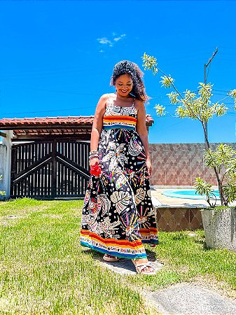 VESTIDO BOLSINHO - RESORT -VISCOSE PRÉ LAVADO