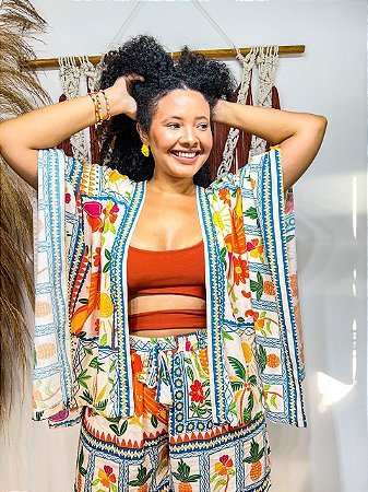 CONJUNTO LETÍCIA- ESTAÇÕES-COLORIDO-VISCOSE PRÉ LAVADO ,GRAMADURA 140