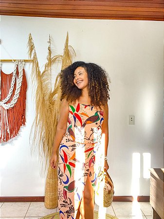 CONJUNTO LIZ - ESTAÇÕES-BEGE -VISCOSE PRÉ LAVADO ,GRAMADURA 140
