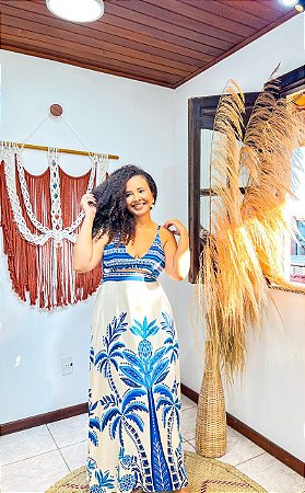 VESTIDO MANUELA - G-PRAIA URBANA-AZUL -VISCOSE PRÉ LAVADO ,GRAMADURA 260