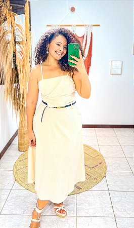 CONJUNTO  ORQUÍDEA - SOL DE VERÃO- M-CRU-LINHO