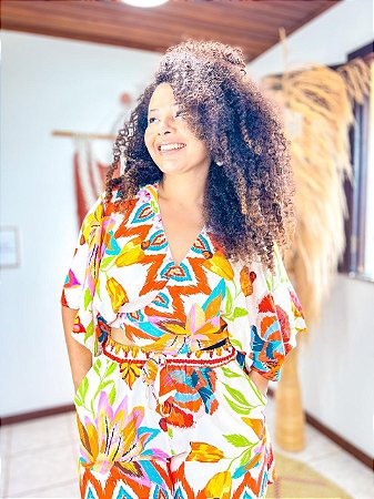 CONJUNTO PAULA - PRAIA URBANA-COLORIDO -VISCOSE PRÉ LAVADO ,GRAMADURA 140