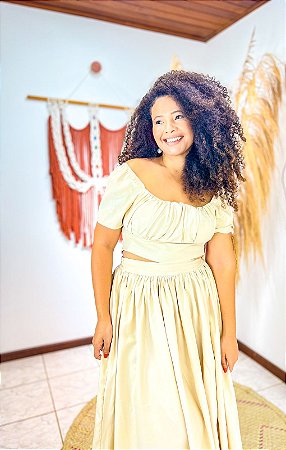 CONJUNTO ELOÍSA -P-SOL DE VERÃO  -BEGE - SENSORIAL