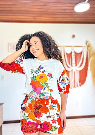 SHORT NATÁLIA PLUS - SARJA - PRAIA URBANA - COLORIDO