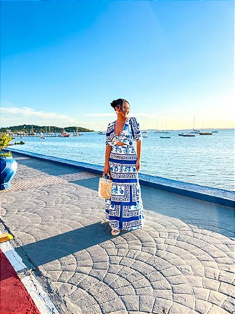 CONJUNTO VENEZA - CIDADE DOS AZULEJOS -FLUITY - AZUL