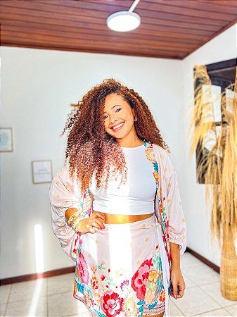 CONJUNTO AMORA - SOL - COLORIDO -VISCOSE PRÉ LAVADO ,GRAMADURA 140