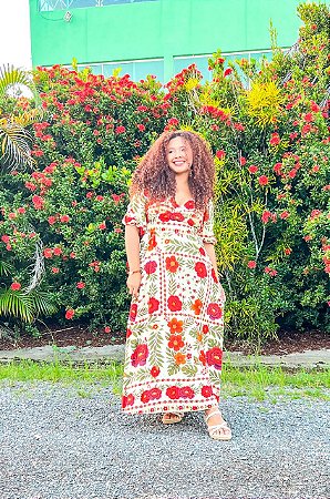 VESTIDO PRINCESA - SOL -VERMELHO -VISCOSE PRÉ LAVADO ,GRAMADURA -230