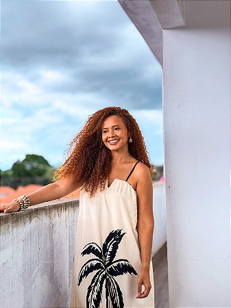 VESTIDO LUIZA -G- OUTONO INVERNO -BRANCO - VISCOSE PRÉ LAVADO