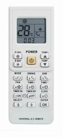 Controle Remoto Universal Ar Condicionado P/ Diversos