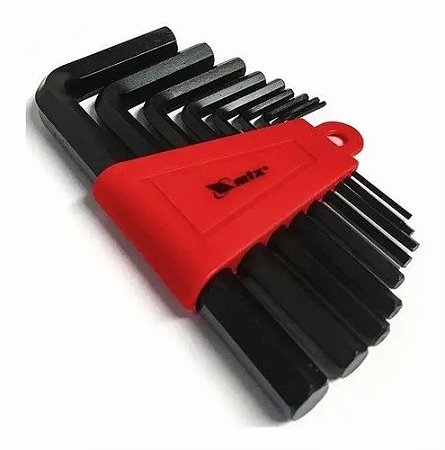 Kit Chave Allen Hexagonal Mtx 09 Pcs - Curtas 1,5 A 10 Mm