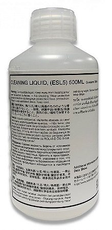 Liquido de Limpeza Roland 500ml ESL5 (6000007197) - ECOSOLMAX / ECO-UVs *substituindo 6000006365