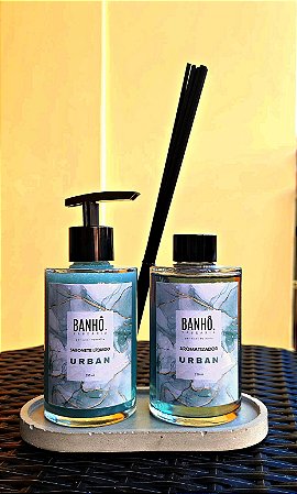 Duo para lavabo Sabonete Líquido e Aromatizador