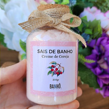 Sais de Banho para Chuveiro Creme de Cereja