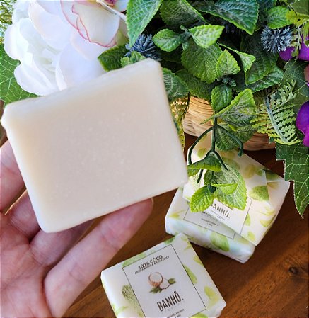 Sabonete Vegetal 100% Côco e Erva-doce