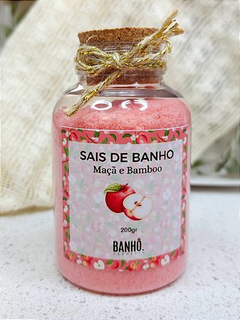 Sais de Banho para Chuveiro Maçã e Bambu