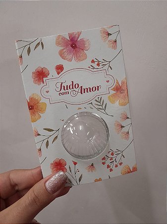 CARTAO C/BLISTER 01 DOCE TUDO COM AMOR