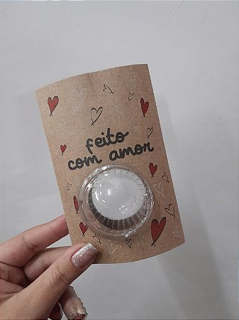CARTAO C/BLISTER 01 DOCE FEITO COM AMOR