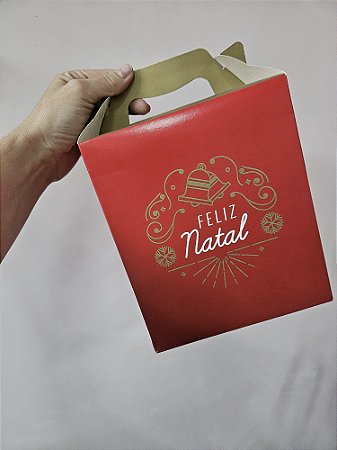 CAIXA MALETA NATAL LUZ PANETONE TRADICIONAL