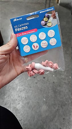 KIT CARIMBO PÁSCOA 8 PEÇAS BLUE STAR