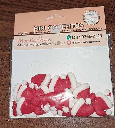 APLIQUE DE AÇUCAR GORRO PAPAI NOEL