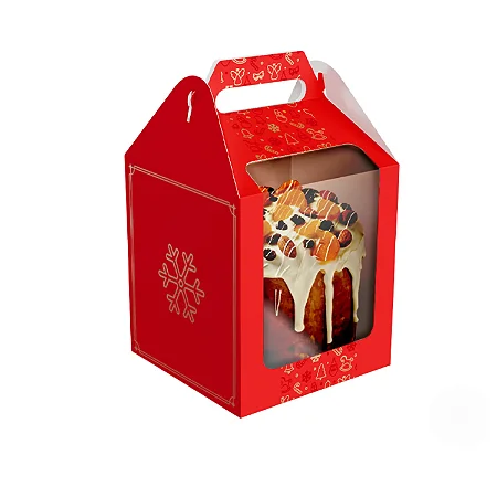 CAIXA PANETONE MALETA COM VISOR MERRY CHRISTMAS