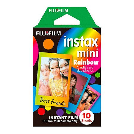 Filme Instax Mini Rainbow com 10 Fotos - Fujifilm