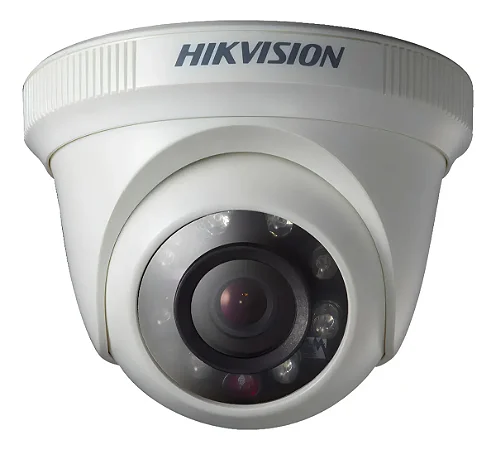 Câmera de segurança Hikvision DS-2CE56C0T-IRPF com resolução 1MP - branco