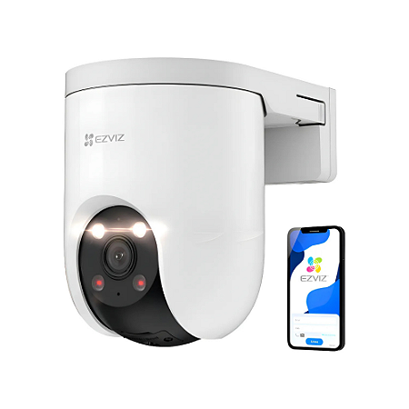 Câmera de Segurança Externa H8C EZVIZ 2k Wi-Fi Pan-tilt 360