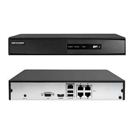 Hikvision Nvr Ds-7104ni-q1/4p/m 4 portas Poe