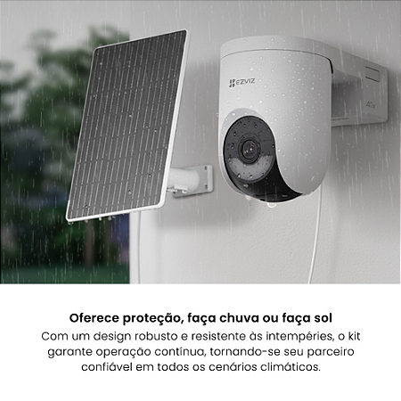 Câmera Ezviz HB8 LITE 2K Wifi 6 IP65 360 + Painel solar 5w