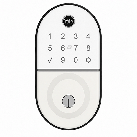 Fechadura Digital Yale Compact Rolete Branca Biometria Senha