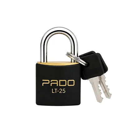 Cadeado de Latão SM LT-25mm Preto Pado Seguro e resistente