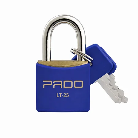 Cadeado de Latão SM LT-25mm Azul Pado Seguro e resistente