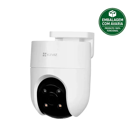 REEMBALADO - Câmera Wi-Fi Externa EZVIZ H8C 1080p Full HD Color Night Vision Pan/Tilt