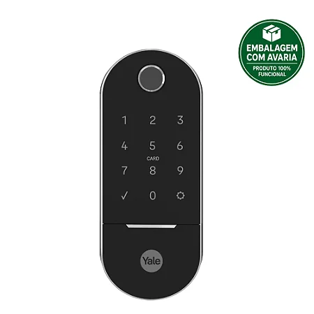 REEMBALADO - Fechadura Digital Yale LIA BP para Porta de Correr Preta
