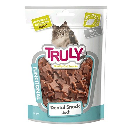Truly Dental petisco funcional natural para gatos cuidado dental