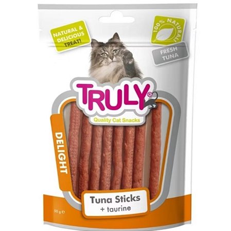 Truly petisco palitos de atum delight natural para gatos