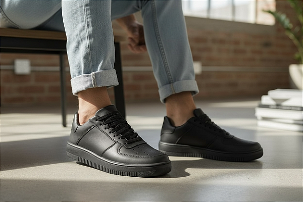 TENIS MASCULINO 1800 PRETO