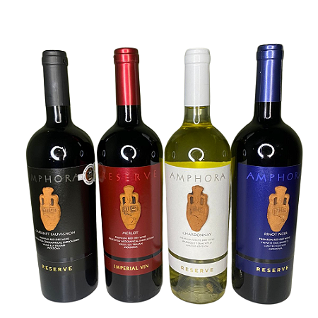 Kit 4 Vinhos Amphora da Moldávia