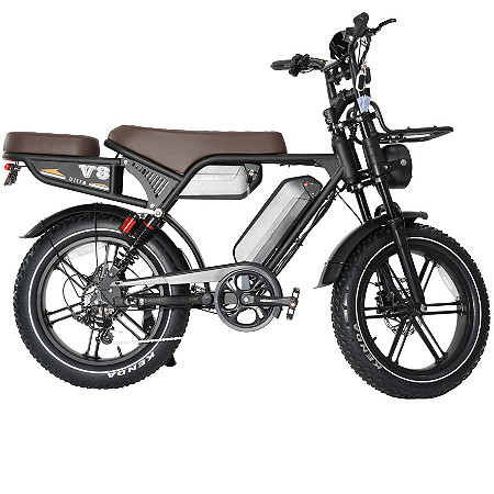 Bicicleta Elétrica V8 Ultra S - 1000W Autonomia 50km duas baterias