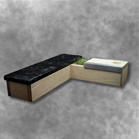 Caixote Granite Corner Obstáculo para Fingerboard Skate de Dedos com borda de Granito