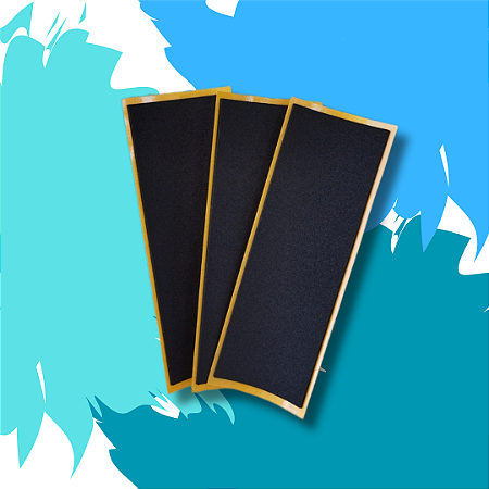 3x - Tape tradicional fundo amarelo  extra fina para Fingerboard e Skate de Dedos