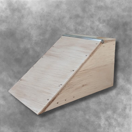 Rampa Pocket 45° com coping em alumínio para skate de dedo obstáculo para Fingerboard