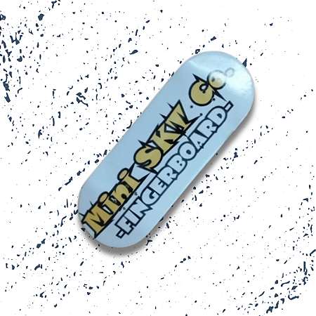 Deck "Mini SKt Co. - White" para Fingerboard Skate de dedo