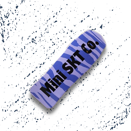 Deck linha "Old Is Cool" - modelo "Zebra" para Fingerboard e Skate de Dedo